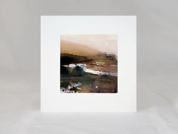 Fragment 01 – originalni akvarel s paspartuom | Studio Aeterra