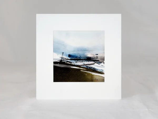 Fragment 02 – originalni akvarel s paspartuom | Studio Aeterra