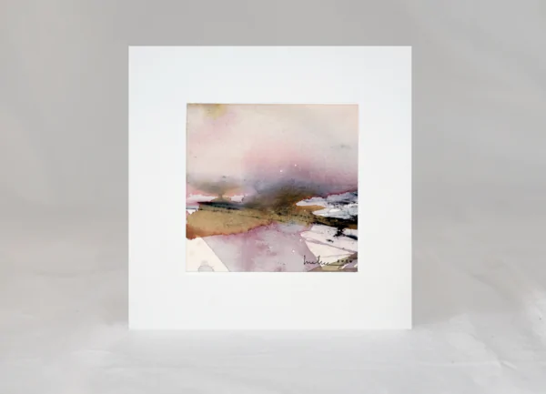 Fragment 05 – originalni akvarel s paspartuom | Studio Aeterra